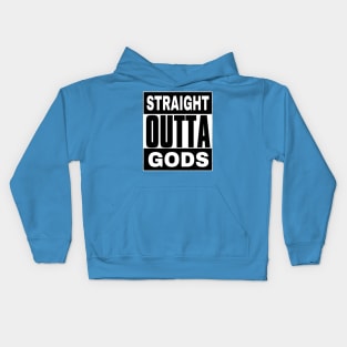 Straight OUTTA Gods - Back Kids Hoodie